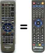 Mando a distancia equivalente Panasonic N2QAKB000028