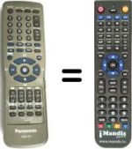 Mando a distancia equivalente Panasonic N2QAKB000031