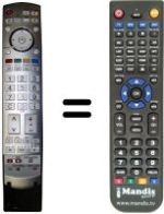 Télécommande équivalente Panasonic N2QAKB000056
