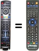 Mando a distancia equivalente Panasonic N2QAYB000239