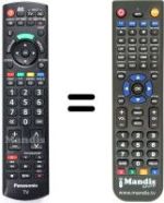 Mando a distancia equivalente Panasonic N2QAYB000350