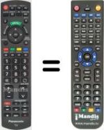 Mando a distancia equivalente Panasonic TX-L32X5E