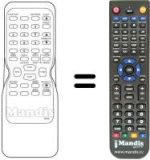 Télécommande équivalente Funai 21A-204