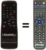 Télécommande équivalente Funai 21A-210