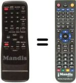 Replacement remote control Funai 21A-600A