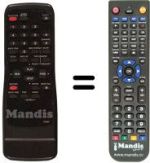 Télécommande équivalente Funai 19A-624
