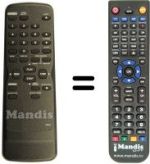 Replacement remote control Funai 29A-654