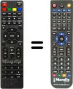 Replacement remote control ND32N2800T SAT