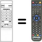Replacement remote control Orion 076G0292006