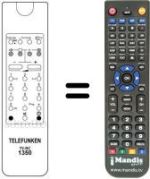 Télécommande équivalente Telefunken REMCON051