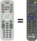 Replacement remote control Philips 17PF9946 / 12