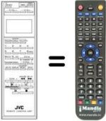Replacement remote control JVC PQ10543H