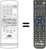 Mando a distancia equivalente JVC PQ21206C