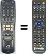 Télécommande équivalente JVC PQ21953U