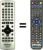 Mando a distancia equivalente Panasonic N2QAJB000137