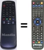Replacement remote control Panasonic EUR51924