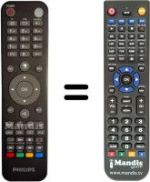 Télécommande équivalente Philips DTR3030M