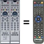 Télécommande équivalente Philips 28PW9525 / 58L