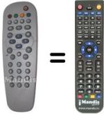 Télécommande équivalente Philips 313912876271