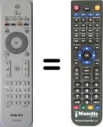 Télécommande équivalente Philips 22PFL3415H / 12
