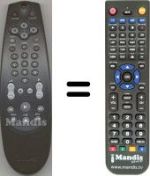 Télécommande équivalente Philips 482221810782