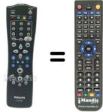 Mando a distancia equivalente Philips 862266795101