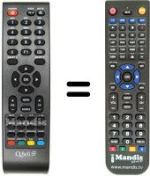 Replacement remote control Q.BELL QXT.185DB