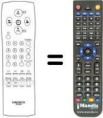 Mando a distancia equivalente Daewoo DTJ28G8F