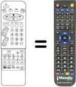 Mando a distancia equivalente Daewoo DVT5582 TXT