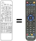 Télécommande équivalente Daewoo DTY2898TF / SC