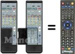 Replacement remote control RC-832 (I)