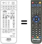 Mando a distancia equivalente RC-V67A