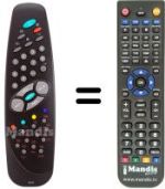 Télécommande équivalente RC1010
