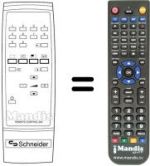 Télécommande équivalente RC204