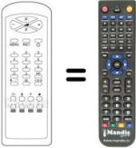 Télécommande équivalente Sinudyne JAZZ14320