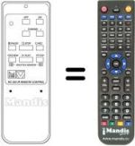 Télécommande équivalente RC250