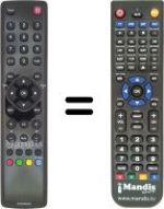 Replacement remote control Thomson 40 FA 3203