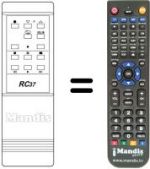 Mando a distancia equivalente Hitachi RC37