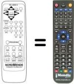 Télécommande équivalente RC4203X