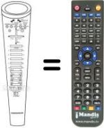 Télécommande équivalente NordMende V4445SV