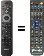 Replacement remote control Philips 32PFL5404-60