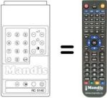 Télécommande équivalente RC5140