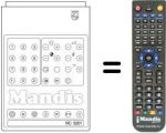 Télécommande équivalente RC5201
