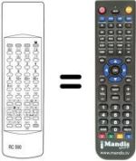 Replacement remote control RC590