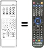 Télécommande équivalente Sanyo CEP2557TX