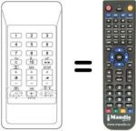 Replacement remote control RCT2