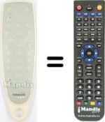 Télécommande équivalente Thomson SUGAR2
