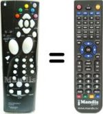 Télécommande équivalente Philips RCT4130