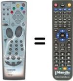Télécommande équivalente Thomson DTH5400