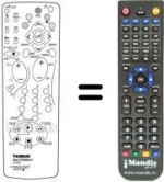 Télécommande équivalente Continental Edison 32WT45ES